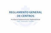 REGLAMENTO GENERAL DE CENTROS 2013 pdf - Ecuador · Reglamento, con arreglo al derecho propio y de ... naturales o jurídicas de derecho público o privado. d) ... por personas naturales