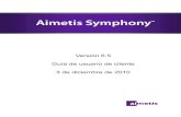 Versión 6.5 Guía de usuario de cliente 3 de diciembre de … Symphony Client User... · • “Envío de reporte de problemas a Aimetis” en la página 82 3 de diciembre de 2010