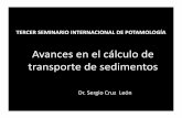 Avances en el cálculo de transporte de sedimentos · Avances en el cálculo de transporte de sedimentos Dr. Sergio Cruz León. As Área de la sección transversal de la capa de sedimento