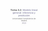 Tema 3.2: Modelo lineal general: inferencia y predicción · con la muestra está: En la región de rechazo, se rechaza la nula en favor de la alternativa ... media de su distribución