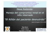 El riñón del paciente desnutrido. Dr. Diego Ripeau · Manejo del compromiso renal en el niño internado “El Riñón del paciente desnutrido” Jueves 9 de agosto 17:30 a 18:45
