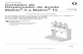 Instrucciones Contador de Dispensador de Aceite …€¦ · - Para montaje fijo o Contadores Matrix - N.º de modelo: ... 13 160790 MANGUITO, adaptador 1 14 181317 COLECTOR, dispensador