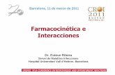 Farmacocinética e Interacciones - Fundació LLuita … · Farmacocinética e Interacciones Barcelona, 11 de marzo de 2011 Dr. Esteve Ribera ... Effect of EFV/TDF on Telaprevir (steady-state)