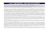 LEY GENERAL DE EDUCACIÓN - IES Cardenal Sandoval y …iescardenalsandoval.centros.educa.jcyl.es/.../leyorganica/lge70.pdf · Bases para una política educativa" (Libro Blanco). La