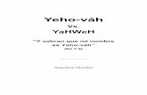 Yehovah vs Yahweh Editing Copy - elyosoy.com€¦ · de muchos, que con corazón sencillo y dispuesto dediquen tiempo ... explicaré por qué pongo un guion y una tilde al Nombre