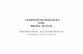 UNIVERSIDAD DE MÁLAGA - uma.es€¦ · ... “Didáctica y Organización ... “II Seminario permanente de Historiografía Francisco María ... interrelaciones existentes entre el