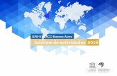IIPE-UNESCO Buenos Aires Informe de actividades 2016 · Informe de actividades 2016 IIPE-UNESCO Buenos Aires Informe de actividades 2016. IIPE-UNESCO Buenos Aires Informe de actividades
