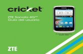 ZTE Sonata 4G Guía del usuario - cricketwireless.com · 8 INICIO INICIO 9 Para insertar la tarjeta microSDHC™ 1 . Abra la ranura para la tarjeta microSDHC e inserte la tarjeta