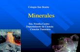 Colegio San Benito Mineralescienciasintermediacsb.pbworks.com/w/file/fetch/64381015/Cap. 3... · Datos Generales Todas las rocas están formadas de minerales. Los minerales están