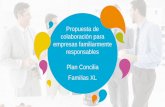 Propuesta de colaboración para empresas … · Propuesta de colaboración para empresas familiarmente responsables Plan Concilia Familias XL. 1. Presentación 2. Ventajas de promover