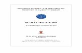 ACTA CONSTITUTIVA - asominae.org€¦ · ASOCIACIÓN SOLIDARISTA DE EMPLEADOS DEL MINISTERIO DE AMBIENTE Y ENERGÍA ACTA CONSTITUTIVA Actualizada al 1 de noviembre del 2014 M. Sc.