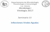 Microbiología I Virología 2017 · Virus influenza: mecanismos de variabilidad ... Estacional (H3N2) ... Respuesta de citoquinas Historia natural de la infección, ...