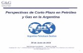 Perspectivas de Corto Plazo en Petróleo y Gas en la … Junio/01_Mesa_1-Gerold.pdf · mitad de 2014 Petroleo interanual Abr 15: 3.8% Gas interanual Abr 15: +7.5% La situación es