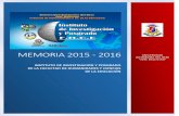 MEMORIA 2015 - 2016 - uabjb.edu.bo · DE LA FACULTAD DE HUMANIDADES Y CIENCIAS DE LA EDUCACION MISIÓN Y VISIÓN DEL IIP- FHCE ... producción científica, generada en el ámbito