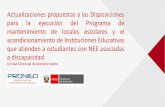 Presentación de PowerPoint - ugelacobamba.gob.pe · Normativa vigente Norma técnica “Disposiciones para la ejecución del programa de mantenimiento de la infraestructura y mobiliario