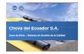 Chova del Ecuador S.A. - uasb.edu.ec1).pdf · »» Canales y bajantes de aguas lluvia. 4. Modelo de Gestión para la Competitividad Gestión Estratégica Desarrollo integral de las