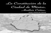 LA CONSTITUCIÓN DE LA CIUDAD DE MÉXICO. … · ¿La Ciudad de México posee soberanía o autonomía? ¿El actual federalismo ... explicar por qué la Constitución de la Ciudad