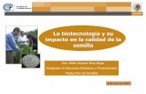 La biotecnología y su impacto en la calidad de la semilla2006-2012.conacyt.gob.mx/Becas/feria/Documents/La_Biotecnologia.pdf · Pseudomonas fluorescens D84013 ... AISLAMIENTO DE