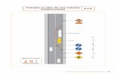 Trabajos en Vías de una Calzada Unidireccional 8.3€¦ · · DISTANCIA DE LEGIBILIDAD MÍNIMA: Mínima distancia entre una señal y un conductor que se aproxima a ella a la velocidad