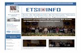 VOLUMEN 5 ETSI INFO - etsia.upct.es V Boletín ETSI@... · Acto de Graduación de la Escuela Técnica Superior de Ingeniería Agronómica . ... padrino de la promoción de GIHJ. Discurso