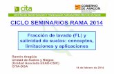 CICLO SEMINARIOS RAMA 2014 - digital.csic.esdigital.csic.es/bitstream/10261/112023/1/AraguesR_CiclSem2014.pdf · Balance hidrosalino en la zona de raíces de los cultivos ... Principal