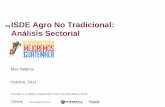 ISDE Agro No Tradicional: Análisis Sectorial · Entre 2001 y 2009, la producción agrícola en Guatemala aumento en un 30% llegando a representar casi el 10% del PIB del país Fuente: