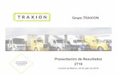 Grupo TRAXIONtraxion.global/wp-content/uploads/2018/07/TRAXION-2T18-Reporte... · El margen EBITDA se ubicó en 19.1%, ... 3 Para 2T17 y el acumulado enero-junio 2017 se utilizó