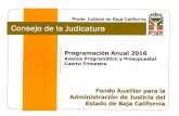 Fondo Auxiliar para la Administracion de Justicia en el ...transparencia.pjbc.gob.mx/Documentos/pdfs/varios/... · Cap~al Aprovechamientos Corriente Capital ... Transferencias Internas