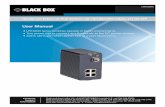 User Manual BLACK BOXftp.blackbox.com/manuals/L/lph1004a_user_rev1.pdf · sobre una cama, sofá, alfombra o superficie similar puede bloquea la ventilación, ... Flow Control IEEE802.3x