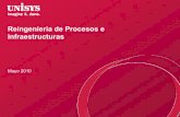 Reingeniería de Procesos e Infraestructuras - dintel.org€¦ · • El rediseño de los procesos asociados a la Gestión del Portfolio (Gestión de requerimientos, Planificación