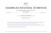 ASAMBLEA REGIONAL DE MURCIAhermes.asambleamurcia.es/documentos/pdfs/ds/DS_06/PLENO/... · 2011-06-02 · en el Plan de Salud de la Región 2003-2007, que formu-lará el señor Carpena,
