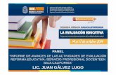 Informe de Avances Act Eval del SPD Juan Galvez · • Adaptación e integración escolar • Estrategias de aprendizaje •Concentración en el estudio •Consumo de sustancias (alcohol