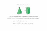 Hallar el área de estas figuras - Blog de Matemáticas · Hallar el área de un tetraedro regular de 10 centímetros de arista El área de es la suma de las áreas de 4 triángulos