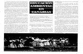 Educación ambiental en Canarias - benmagec.org · El libro Faycán es recurso imprescin- dible de nuestra escuela. En él el escri- ... Sea cual sea el medio ambiente don- de corresponda