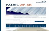 PANEL AT-6R - Acertech - Cubiertas y revestimientos …acertech.cl/descargas/ficha-at-6r.pdf · SOBRECARGA ADMISIBLE LOSA COMPUESTA ... La capacidad estructural de la Placa Colaborante