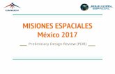México 2017 MISIONES ESPACIALES · Como base de los cálculos descriptivos del cohete se utilizó el ... antes del lanzamiento. Así, sustituyendo en la ... Conociendo la ecuación