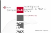 Seminario RPAS Catedra ISDEFE Pruebas para la …catedraisdefe.etsit.upm.es/wp-content/uploads/2014/04/Ponencia... · Applicabilidad of conceptos SESAR, procedimientos y tecnologías