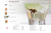 PISCOS - cafecafe.com.sv · Quinua graneada, tomate, cebolla, apio, perejil y hierbabuena con limón y aceite de oliva. SOLTERITO $8.85 Choclo, tomate, cebolla, aceitunas de botija,