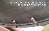 DISCOS Y CORONAS DE DIAMANTES - sutesol.comsutesol.com/.../DISCOS_Y_CORONAS_DE_DIAMANTE.pdf · armado, materiales de cubierta, ladrillos, cemento, granito, etc. ... F23 DISCOS y CORONAS