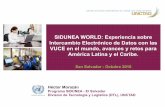SIDUNEA WORLD: Experiencia sobre Intercambio … · específicas de los países, con especial atención a las necesidades de los países menos desarrollados y de economías en transición.