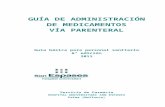 Presentación - EL COMPRIMIDO · Web viewURL: 4ª Edición 2003 Guía de administración de medicamentos vía parenteral. Servicio de Farmacia. Hospital Universitario Son Dureta.