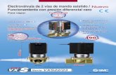 Electroválvula de 2 vías de mando asistido ...content2.smcetech.com/pdf/VXS_ES.pdf · disminuye, se crea una diferencia de presión con respecto a la presión de entrada. A ...