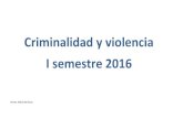 Criminalidad y violencia I semestre 2016observatoriovsp.chaco.gov.ar/archivos/Criminalidad y violencia I... · Protección violencia contra la mujer 349 4,13% Lesiones por tránsito