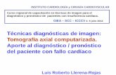 Técnicas diagnósticas de imagen: Tomografía axial ... · Curso regional de capacitación en técnicas de imagen para el diagnóstico y pronóstico de pacientes con insuficiencia
