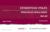 Presentación Estadísticas Vitales Nacimientos y ... · Permiten comparar las dinámicas en el ámbito internacional, as ... REGISTRADURIAS - NOTARIAS Certificado Médico de Nacido
