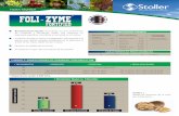 Foli-Zyme Fortified 2016 - :::STOLLER - CHILE:::©todo para mejorar el crecimiento y la productividad de los cultivos al adaptar los niveles de las hormonas, las proporciones y los