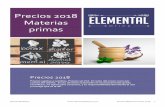 Precios 2018 Materias Primas - .Elemental Botica Precios Materias Primas 2018 1 Precios 2018 Materias