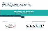 El voto: un análisis interdisciplinario - diputados.gob.mx€¦ · A lejandro Abascal Nieto ... escrita7 8o la imagen . A través de las nuevas tecnologías ... En México el estudio