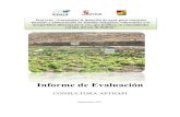 Informe de Evaluación - iepala.es · Informe de evaluación Informe de Evaluación CONSULTORA APTHAPI Septiembre 2011 Proyecto: “Garantizar la dotación de agua para consumo ...