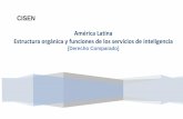 América Latina Estructura orgánica y funciones de los ...cisen.gob.mx/pdfs/transparencia/Estructura-organica.pdf · Defensa Nacional y 24.059 de Seguridad Interior, con los ...